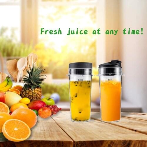 GENNISSY TOOLACC 2 Pack Blender Replacement Cup Set Compatible for Nutri Ninja BL660 BL770 BL780 BL810 BL740 Blenders（16 Ounce