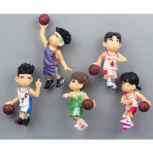 New basketball master refrigerator magnet creative stereo message sticker iron magnet cartoon sticker household refrigerator mag