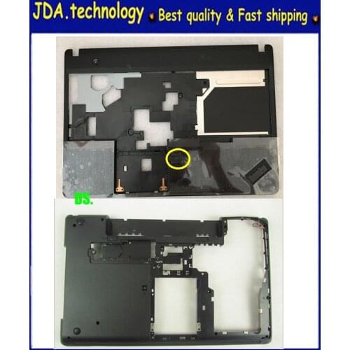 New Palmrest Top Case & Bottom D Cover For Thinkpad Lenovo E530 E535 E530C E545 Upper Cover w/FP hole +Bottom Case