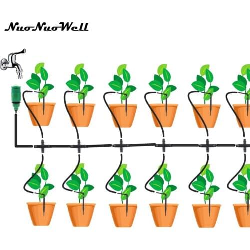 NuoNuoWell 10M Drip Arrow Kits Micro Drip Irrigation System For Bonsai Greenhouse Nursery Pot Garden Watering Kits