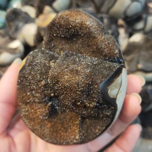 Wholesale natural septarium crystal egg geode septarian quartz stone geode Crystals Healing Chakra home decoration