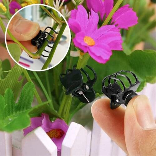 Plastic Plant Support Clips Orchid Stem Clip For Vine Support Vegetables Flower Tied Bundle Branch Clamping Garden Tool #P3