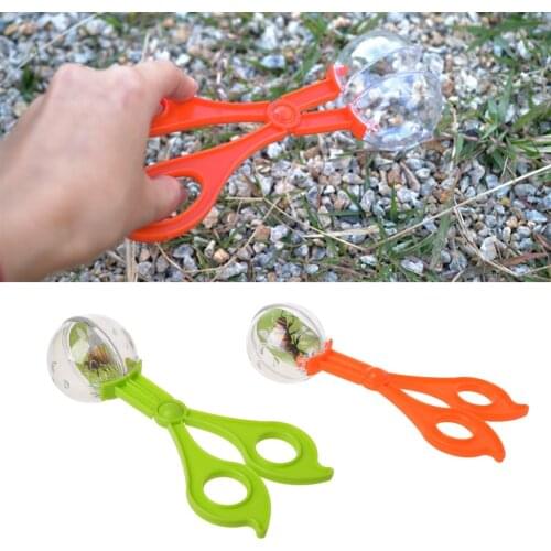 Plastic Bug Insect Catcher Scissors Tongs Tweezers For Kids Children Toy Handy