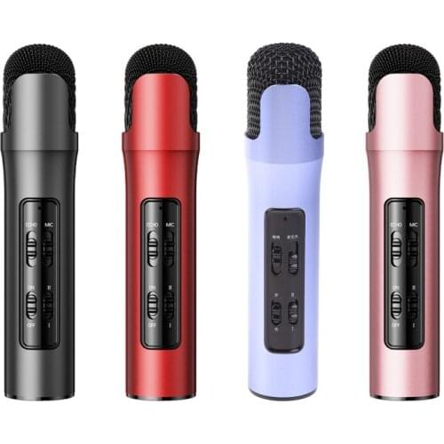 Microphone Portable Handheld Speaker Machine Home Party Birthday for Smartphone Machine Headphone Output Volume Control