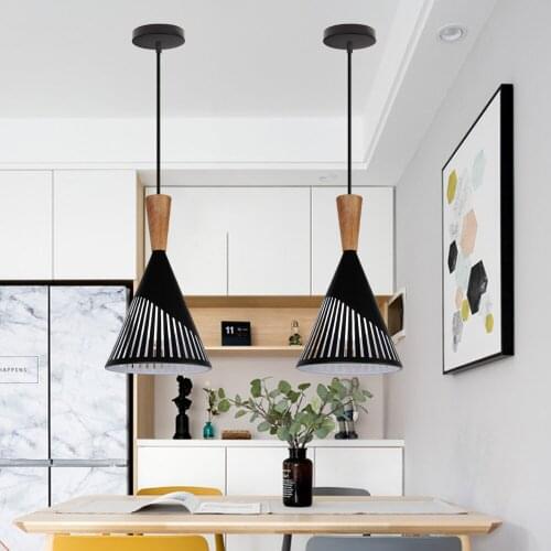 Industrial Vintage Pendant Light Modern Nordic Lampshade Retro Loft Hanging Lamp Kitchen Island Living Room Decor Luminaire LED