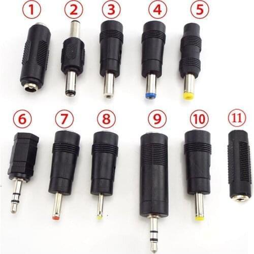 DC Power Adapter Connectors 6.5mm 5.5X 2.1mm 2.5mm 3.5mm 1.35mm Pc Female to Male Female Tablet Power Charger Adaptor Jack Plug