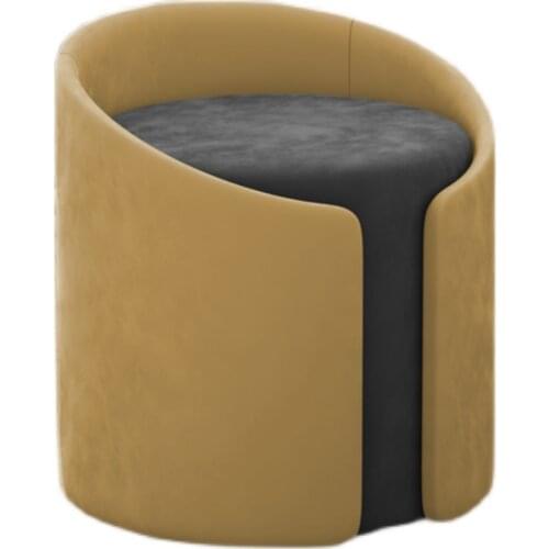 Nordic small round pier living room sofa stool sitting pier footstool round stool low stool creative home makeup dressing stool