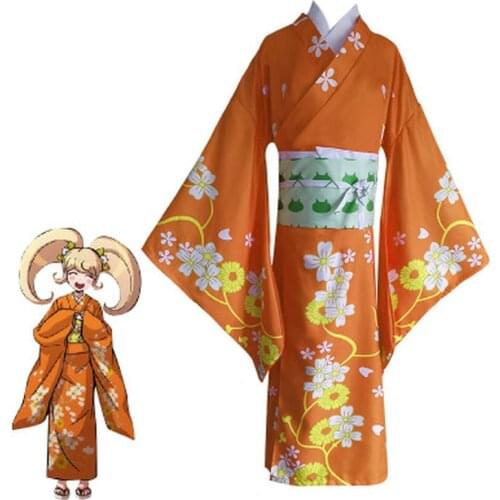 Super Danganronpa 2 Cosplay Costumes Hiyoko Saionji Role Play Anime Kimono Costume Men Women Christmas Party Fancy Dresses