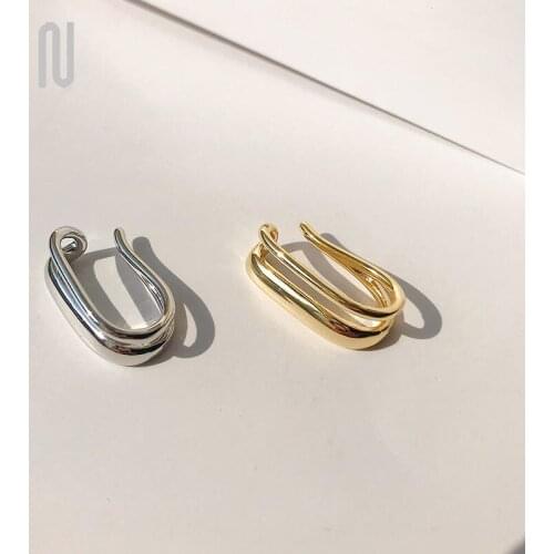 ZN Ear Cuff Gold Silver Color Non-Piercing Ear Clips Fake Cartilage Earring For Women Ear Wrap Earcuff Clips Jewelry