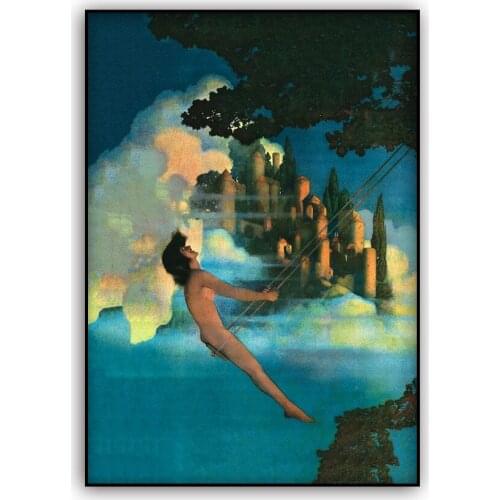 The Dinky Bird Vintage Painting Poster Antique Canvas Print Wall Art Picture Canvas Painting Home Decoration Retro Art Picture