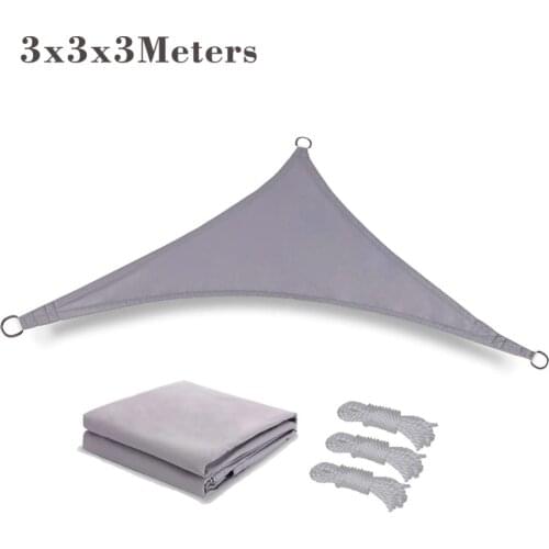 Anti-UV Triangle Waterproof Sun Shade Sails 95% UV Block 160gsm Polyester Shelter Balcony Awning Cover For Outdoor Patio Garden