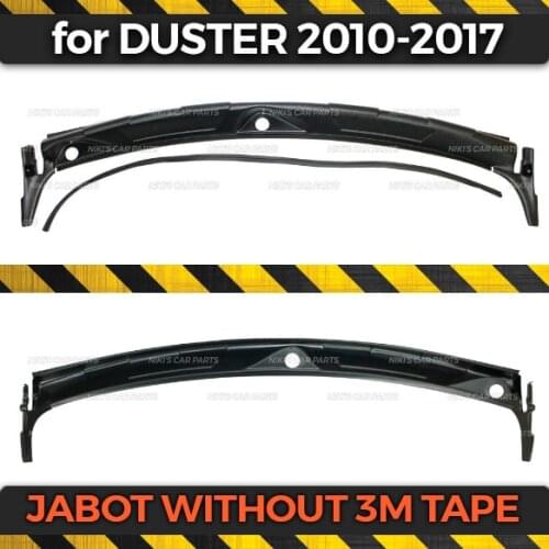 Protective cover for Renault Duster 2010-2017 under windshield Jabot molding ABS plastic trim accessories protection styling