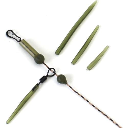 20Pcs Carp Fishing Accessories Kit Anti Tangle Sleeve Carp Hook Line Sleeve Aligner Carp Swivel Connector For Carp Tackle