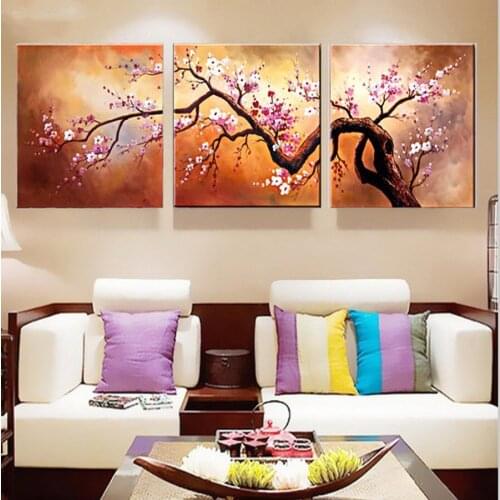 3 Pcs 5D DIY Diamond Embroidery Autumn Red Leaves picture Mosaic Rhinestones Full Square Round Diamond Painting Cross Stitch