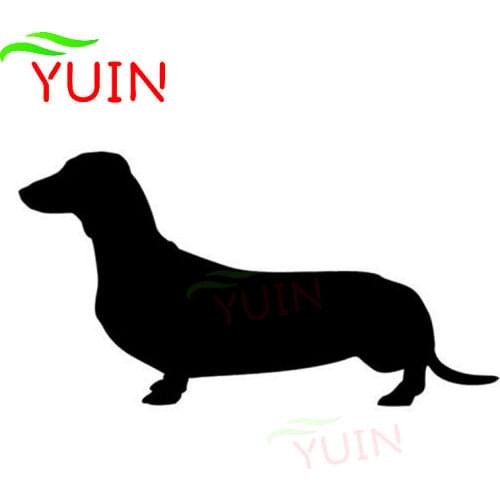 Sausage Dog Animal Car Decals Fashion Car Window Trunk Decoration PVC Waterproof Sunscreen Sticker Can Be Customized Color