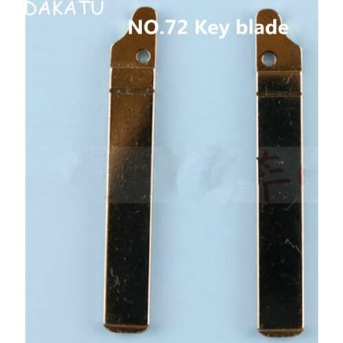 DAKATU NO.72 VA2 Car Remote Key Blade For Citroen Triumph For Peugeot 307 Flip Folding Key Blank Without Groove #72