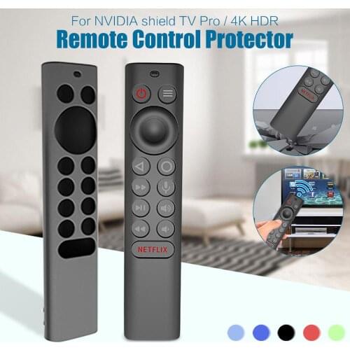 Home TV Remote control Case cover For NVIDIA Shield TV Pro / 4K HDR Silicone Anti-Fall Protective Sleeve Skin Shell Lanyard