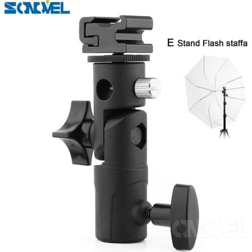 Hot Shoe Flash Holder bracket Studio Flash Shoe Holder Swivel Bracket umbrella
