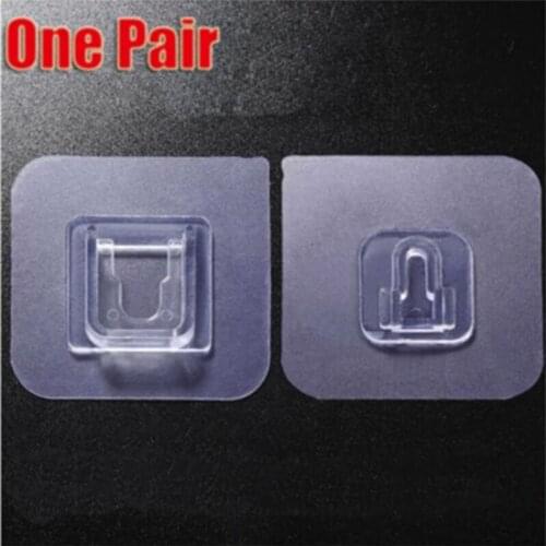 Double sided adhesive wall hooks Wall Hanger Transparent Suction Cup Sucker Hook Double-Sided Adhesive Wall Hooks Dropshipping