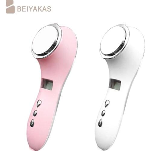 Hot and cold iontophoresis facial beauty ion rejuvenation cleansing cleansing household beauty instrument