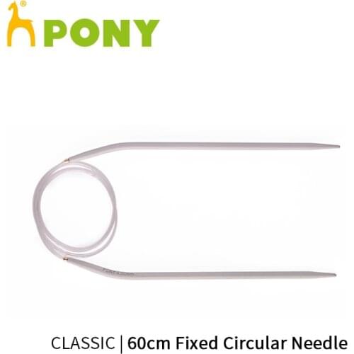 1 piece Pony Classic 60 cm Fixed Circular Knitting Needle