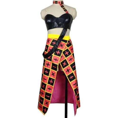 2021 Trish Una Cosplay JoJos Bizarre Adventure Cosplay Golden Wind Costume