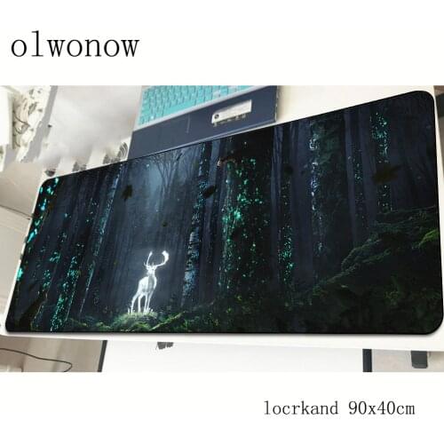 Fantasy forest mouse pad Birthday 900x400x2mm mousepads best gaming mousepad gamer gel personalized mouse pads keyboard pc pad