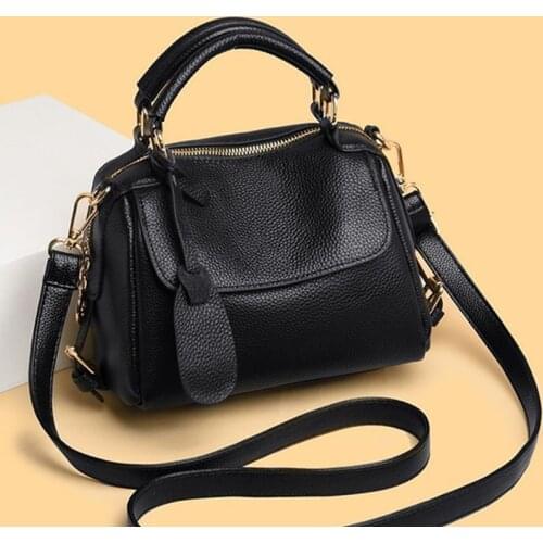 Fashion Genuine Leather Women Handbags Womens bag 100% Cowhide Female Shoulder Bags Designer Ladies Messenger Bag Luxury Totes