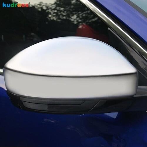 For Jaguar F-Pace 2016 2017 2018 ABS Matte Side Door Rear View Mirror Cover Trim Cap Guard Overlay Car Styling