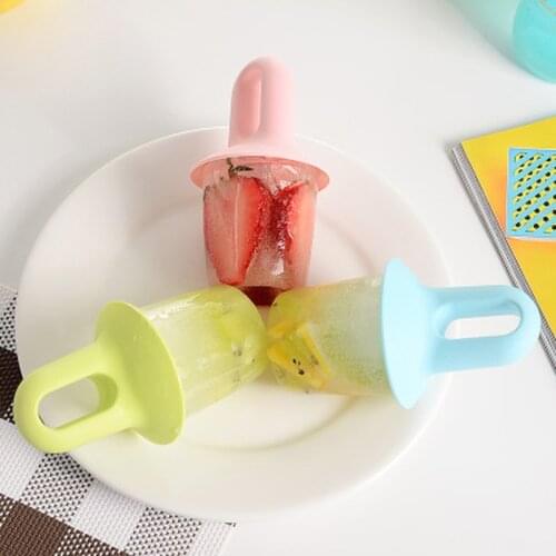 New Silicone Ice Cream Mold Popsicle Molds DIY Homemade Cartoon Ice Cream Popsicle Ice Pop Maker Mould