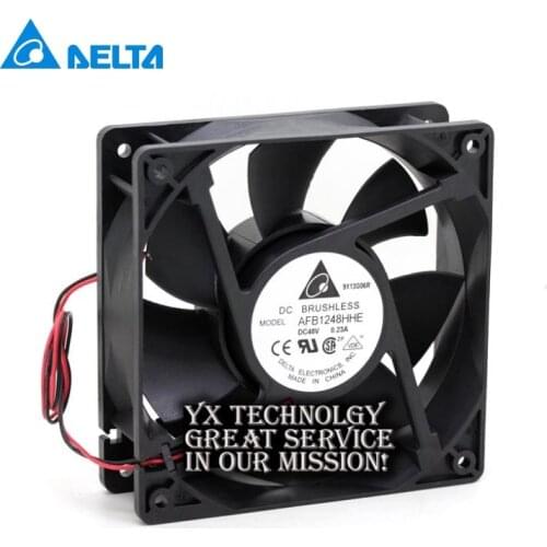 Delta New and Original AFB1248HHE 48V 12038 0.23A 12CM 120mm industrial inverter cooling fan for 120*120*38mm