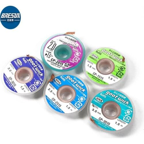 Goot CP-2015 Tin suctio Desoldering Braid Solder Remover Wick BGA Soldering Wire Tin absorption line CP-1515/2015/2515/3015/3515