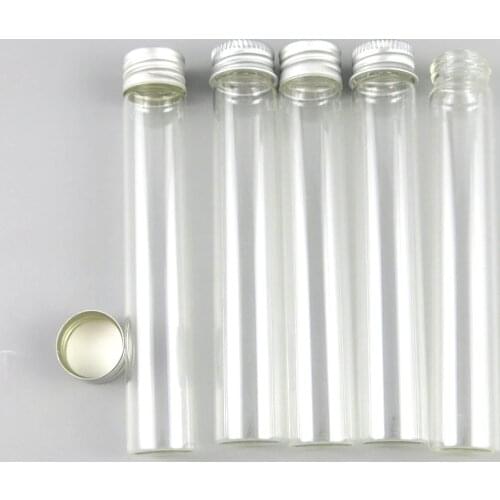 360 x 30ML Empty Clear Glass Screw Neck Sample Vials 1OZ Transparent Glass Essential Oil Bottles With Aluminium Cap For Cosmetic