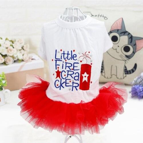On Sale Pet Princess Dresses For Small Little Animal Dog Summer Cheap XS XL Cat Tutu Girl Stock Skirt Chihuahua Cute Supplies