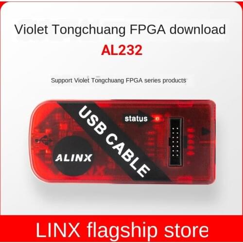 Alinx Purple Tongchuang FPGA Core Debugging Cable USB Download Simulator XILINX ULTRASCALE MPSOC ZYNQ KINTEX-7 SPARTAN CYCLONE