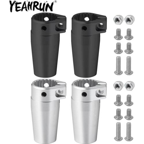 YEAHRUN RC Car Rear Axle Lock-out Knuckles Cup Adapters Cover Bushing for 1/10 AXIAL Wraith 90018 RC Crawler Car Parts
