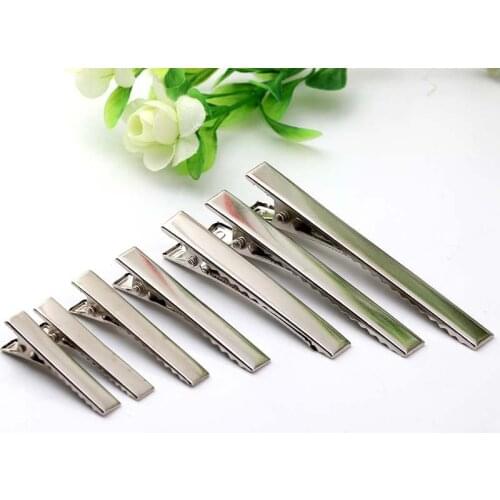 10 or 50pcs Metal Hair Alligator Clips 35mm/45mm/55mm For Hair Style Tools Accessories Hair Clips