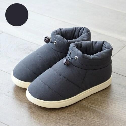 Woman Warm Boots Cotton Fabric Warm Shoes for Nice Winter Female Non-slip Down Thick Bottom Warm Shoes Comfort Soft Down Ankle