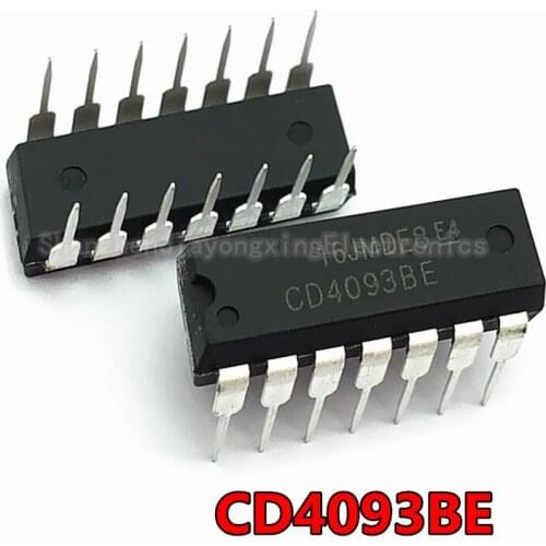 10PCS CD4093BE HCF4093BE DIP14 CD4093 DIP 4093 DIP-14 4093BE new and original IC