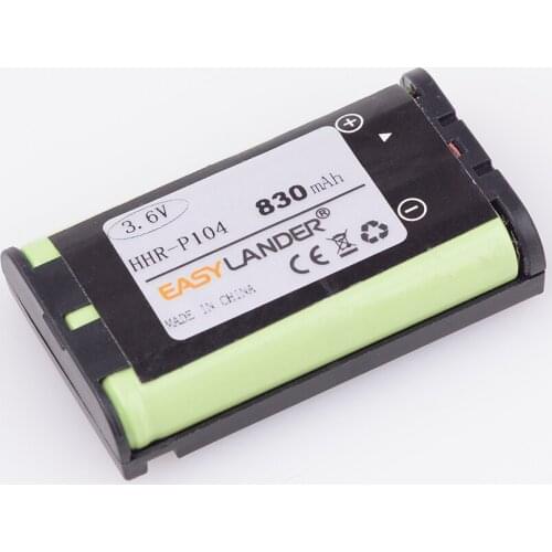2PCS/lot 3.6V 830mAh Home Phone Battery For Panasonic HHR-P104 HHR-P104A/1B HHRP104 #1410 Type 29 KX-FG6550 KX-FPG391