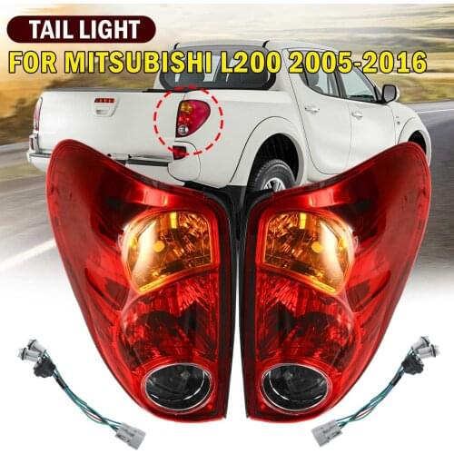 2PCS Car Rear Tail Light Brake Lamp with Wiring For Mitsubishi L200 2005 2006 2007 2008 2009 2010 2011 2012 2013 2014 2015 2016