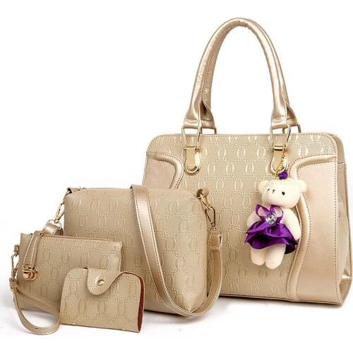 4pcs/set Luxury Women Composite Bags Fashion Casual Women Handbag Designer Shoulder Bags Messenger Bag Bolsa Feminina