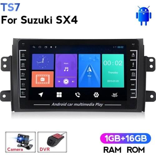 MEKEDE Android System Car DVD GPS Navigation Player Deckless Car Stereo For SUZUKI SX4 2006-2014 Radio Headunit WIFI USB Video