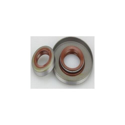 Free shipping 1 set oil seals(1pc big &1pc small size) with perfect matching chainsaw 381/380 chainsaw aftermarket replacement
