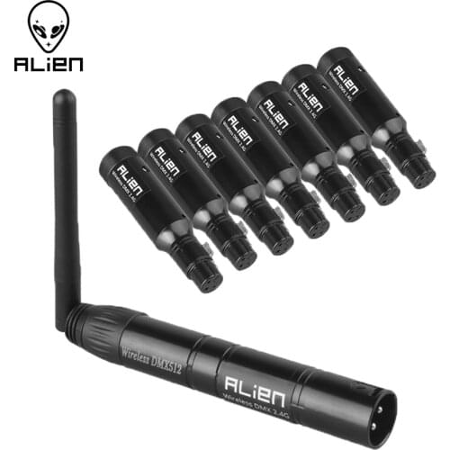 ALIEN Recharge 2.4G ISM Wireless DMX 512 Dfi Controller XLR Receiver Transmitter For Disco DJ Party Bar for DMX Stage PAR Light
