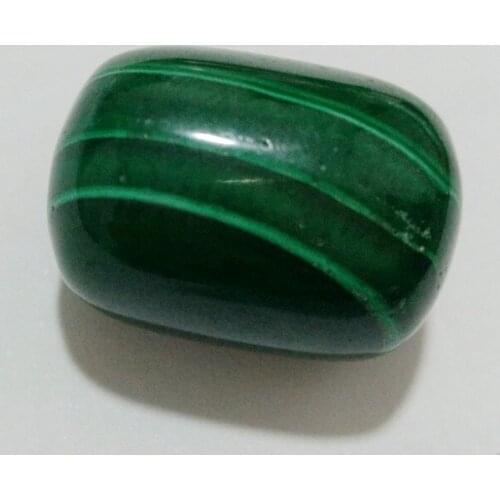 Stone Bead Natural Malachite Gem Stone Burrel Bead 1pcs Single Pack,15x20mm BEADJOY004