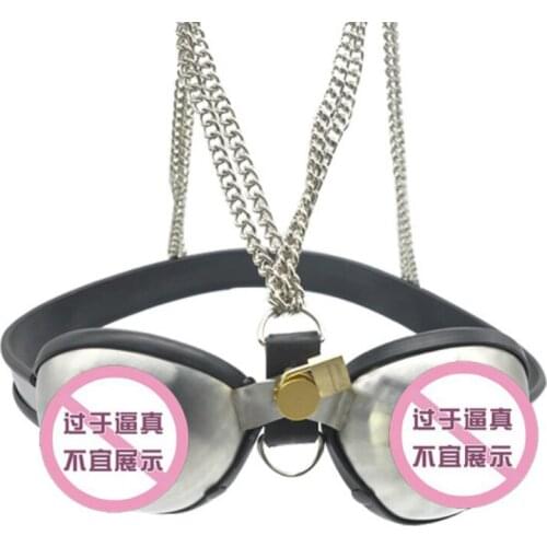 Stainless Steel Bra Breast Bondage Chastity Belt Fetish Cosplay Games Bdsm Sex Shop Adult Sex Toys for Woman Sexy Products