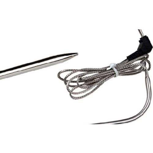 77UD Digital Kitchen Thermometer Large LCD Display Long Probe for Grill Oven Food Meat Cooking Temperature Alarm Timer Measuring