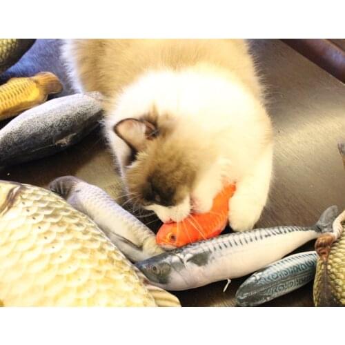 Flopping Fish Cat Toy with Catnip Simulation Dog Toy Pet Supplies Cat Toys Interactive As Seen on Tv Products Kitten Toys