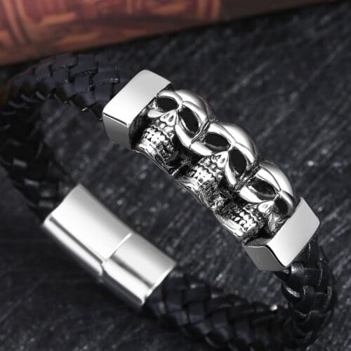 JIAYUPENG Men's Leather Bracelets